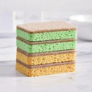 Compostable sponge cloths