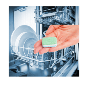 Organic Dishwasher Tablets - Plant-Based Detergent, Hypoallergenic & Residue-Free - Natural Cleaning Without Phosphates, Parabens or Dye