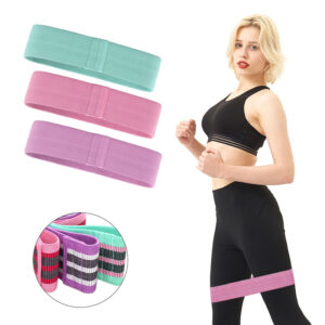 Cotton Hip Booty Fabric Resistance Bands Set Fitness Custom Fabric Resistance Bands