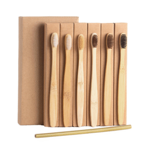 Disposable Bamboo Soft Brush Nylon Bristle Material, Ecological and 100% Biodegradable, BPA-Free Bristles