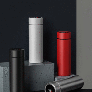 New Smart Insulated Water Bottle with LED Temperature Display Electronic Fahrenheit Reminder Direct Drinking Flow